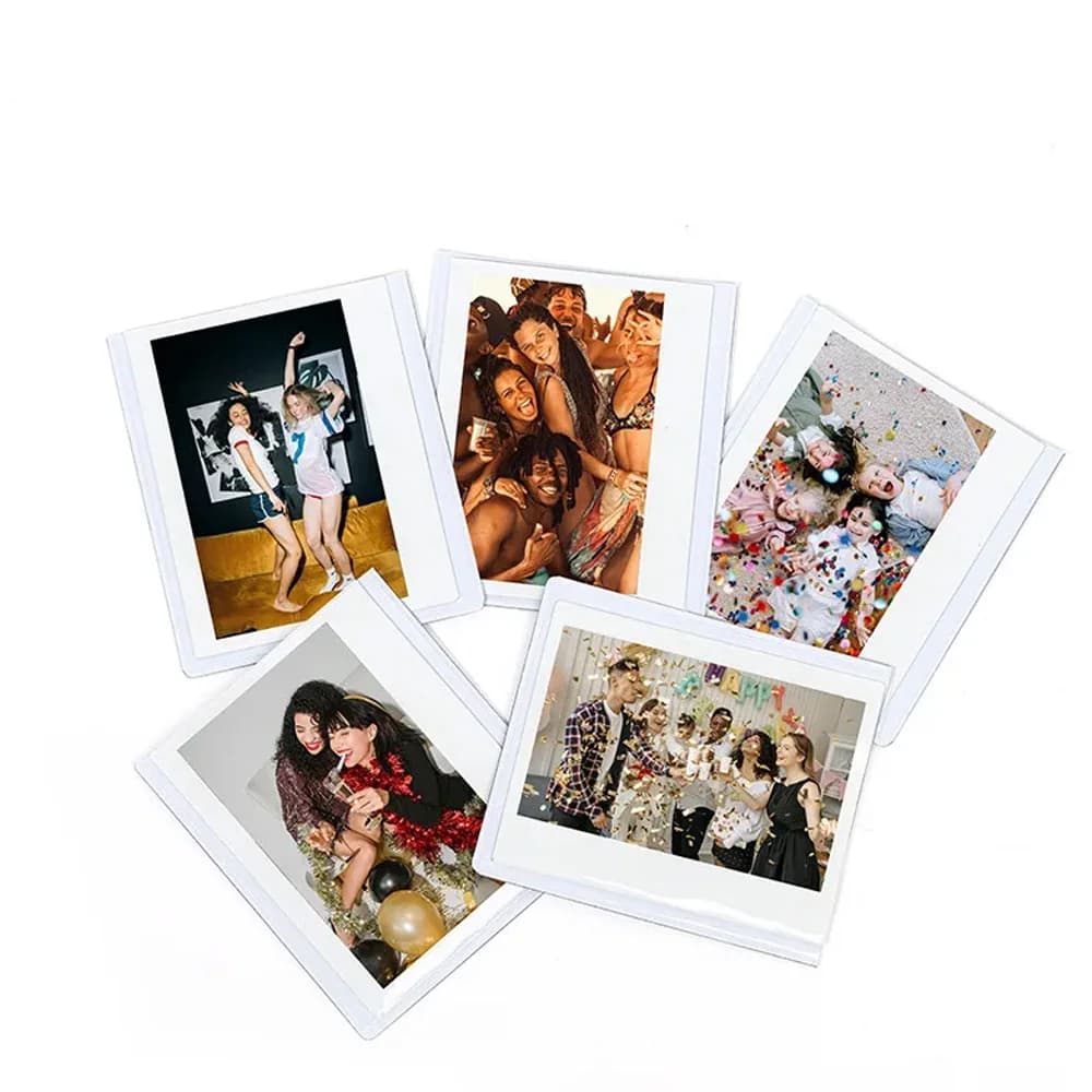 Cornice per fotocamera istantanea 5 pezzi Cornice da 4 pollici per Fujifilm Instax Square SQ1 SQ6 SQ10 SQ40 Portafoto Adesivo per frigorifero