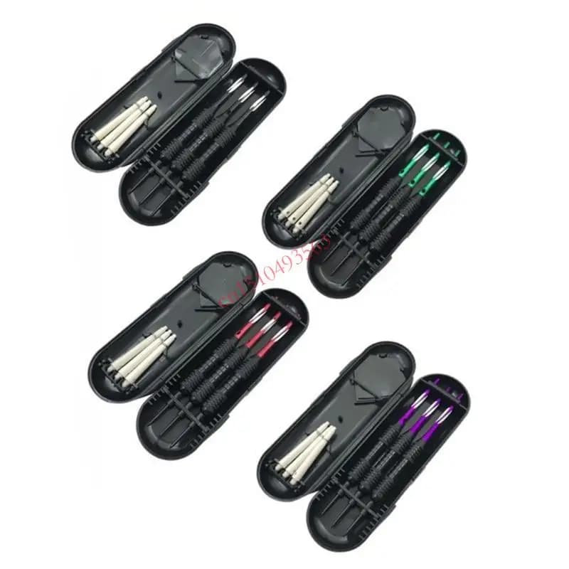 1 Set Set aghi per freccette in acciaio Set freccette professionali con punta in metallo per gioco bersagli da lancio