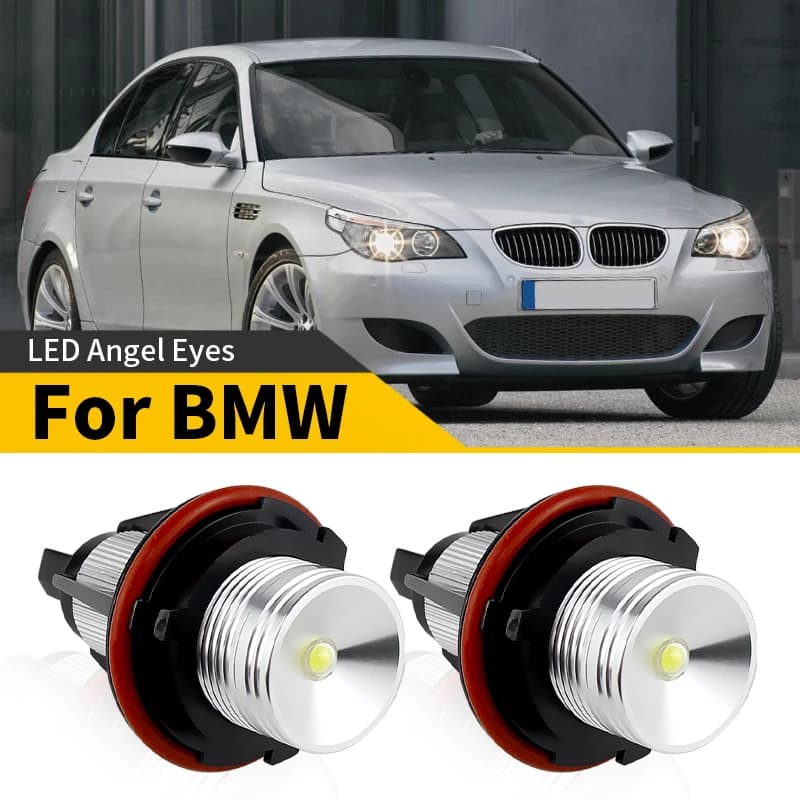2PCS LED Angel Eyes Fari Halo Anelli Lampada Per BMW serie 5 E60 M5 E61 Touring (530xi) 2006-2007 OEM # 63126929309