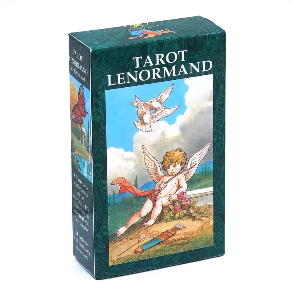 Tarocchi Lenormand Mazzo da 78 Carte 10.3*6cm Strumento di Divinazione e Predizione del Futuro - Multilingue