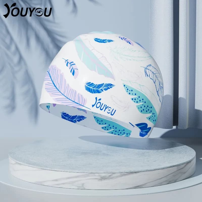 Swimwear for women and men with ear protection Silicone large size soft for long hair Comfortable swim cap accessories