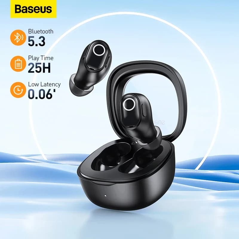 Baseus WM02 Auricolari True Wireless Bluetooth 5.3 Auricolare Mini in-ear Hifi Sport Gamer Cuffie TWS Touch Control Cuffie Pro