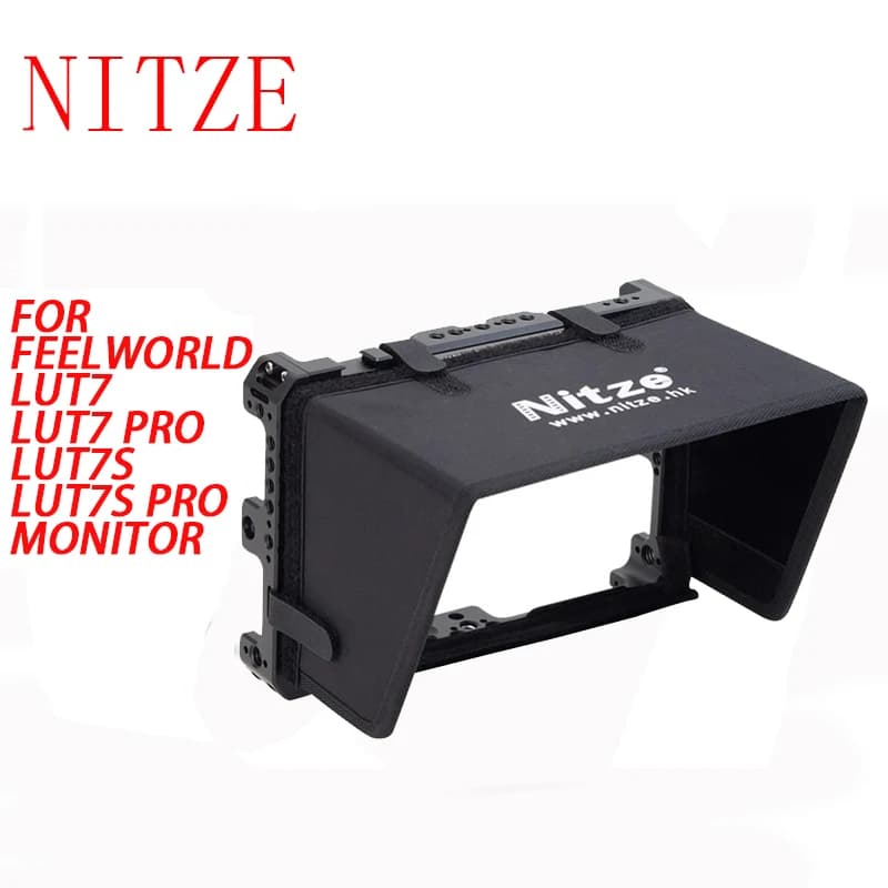 Monitor Nitze sand for Feelworld Lut7S / LUT7 PRO / LUT7S PRO 7 "with cable clamp compatible with HDMI PE21 LS7-A SUNHOOD JTP2-LU