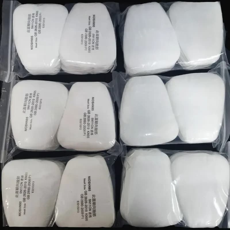 10/300 pcs 5 n11 industrial cotton filters 501 replaceable cover for 3M 6200/7502/6800 Gas dust mask respiratory accessories