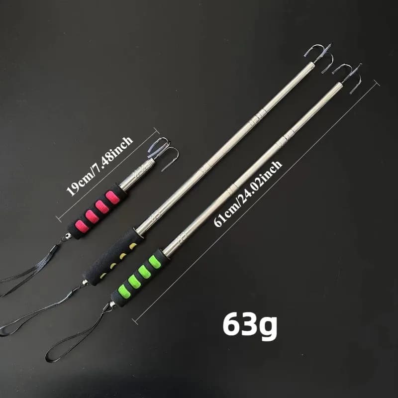 1 PC Fishing Hook Gaff Color Telescopic Aluminum Alloy Hook Stainless Steel Anchor Boat Fishing Ice Fishing Hook Tools Supplies