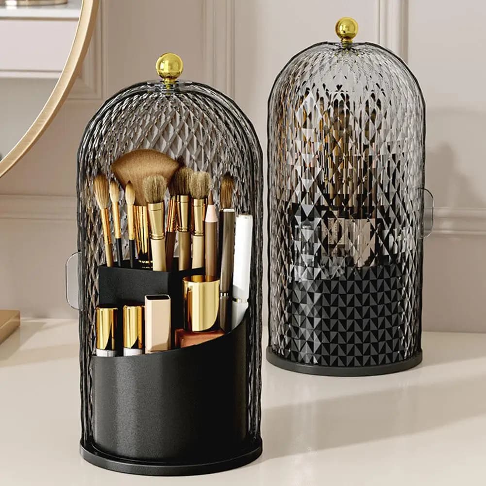 360 ° Rotating lipstick holder box, eyebrow pencil, eye shadow, luxury cosmetic box with lid
