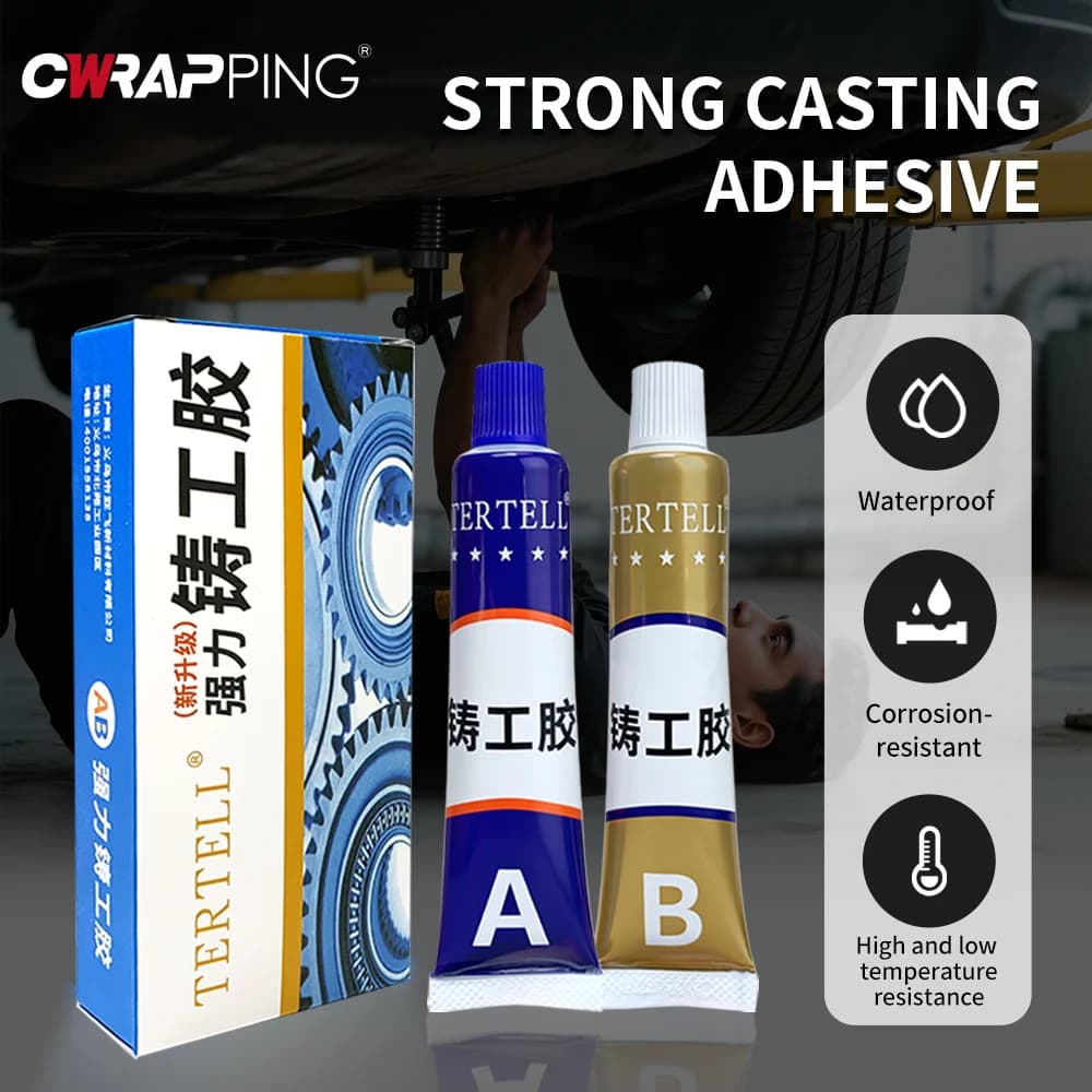 High Temperature Epoxy Glue Super Strong Welding Caulk AB Type Home Accessories Metal Repair Household Repairs Adhesive Wood