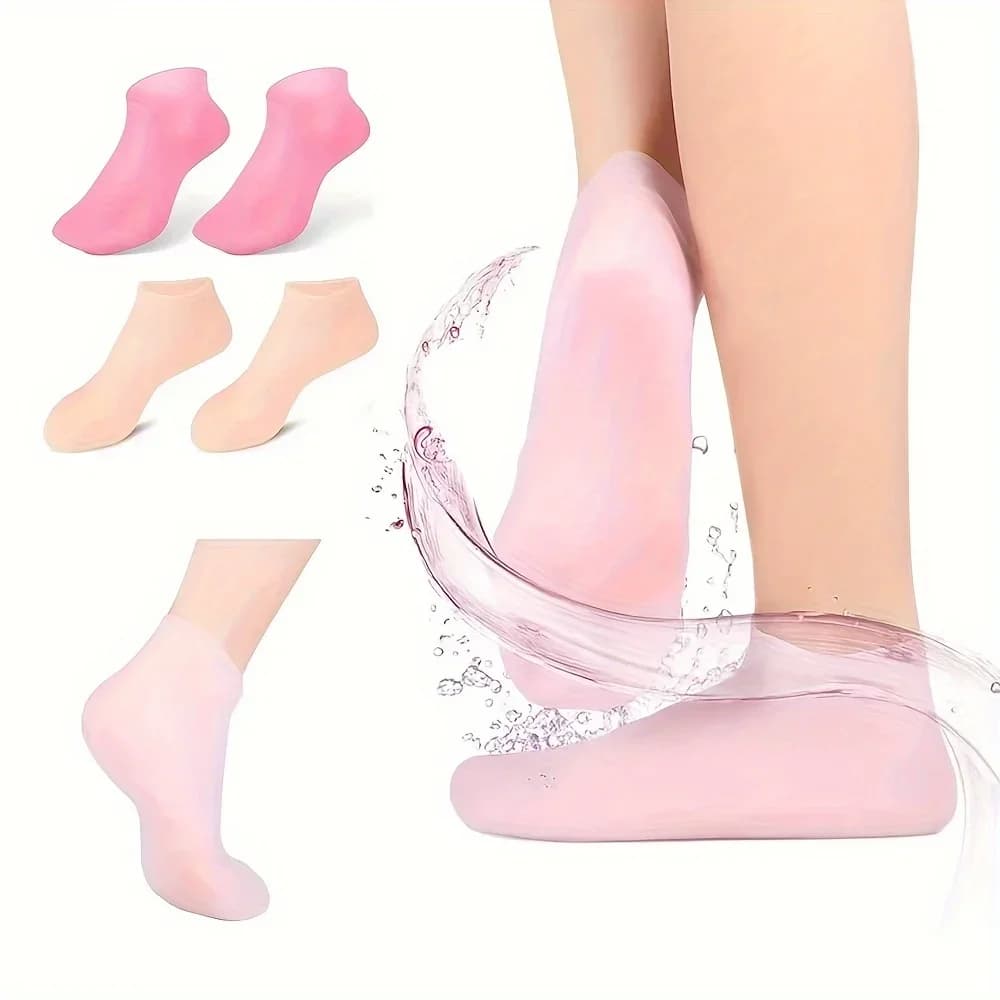 Socks Exfoliating Hydrating Anti Dry Cleansing Plantar Protection Socks Exfoliating Socks Silicone Socks Foot Skin Care Elastic Socks