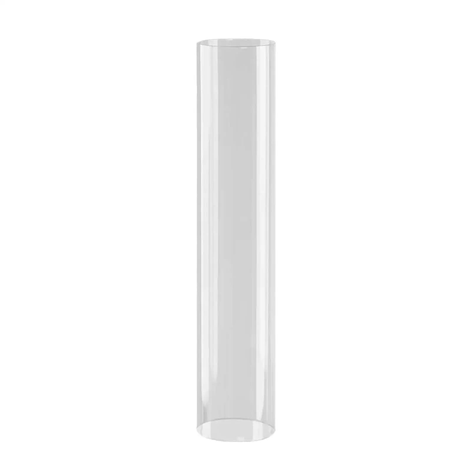 Glass Pillar Candle Holder Tall Candlesticks Luxury Centerpiece Vase Table Decor for Wedding Event