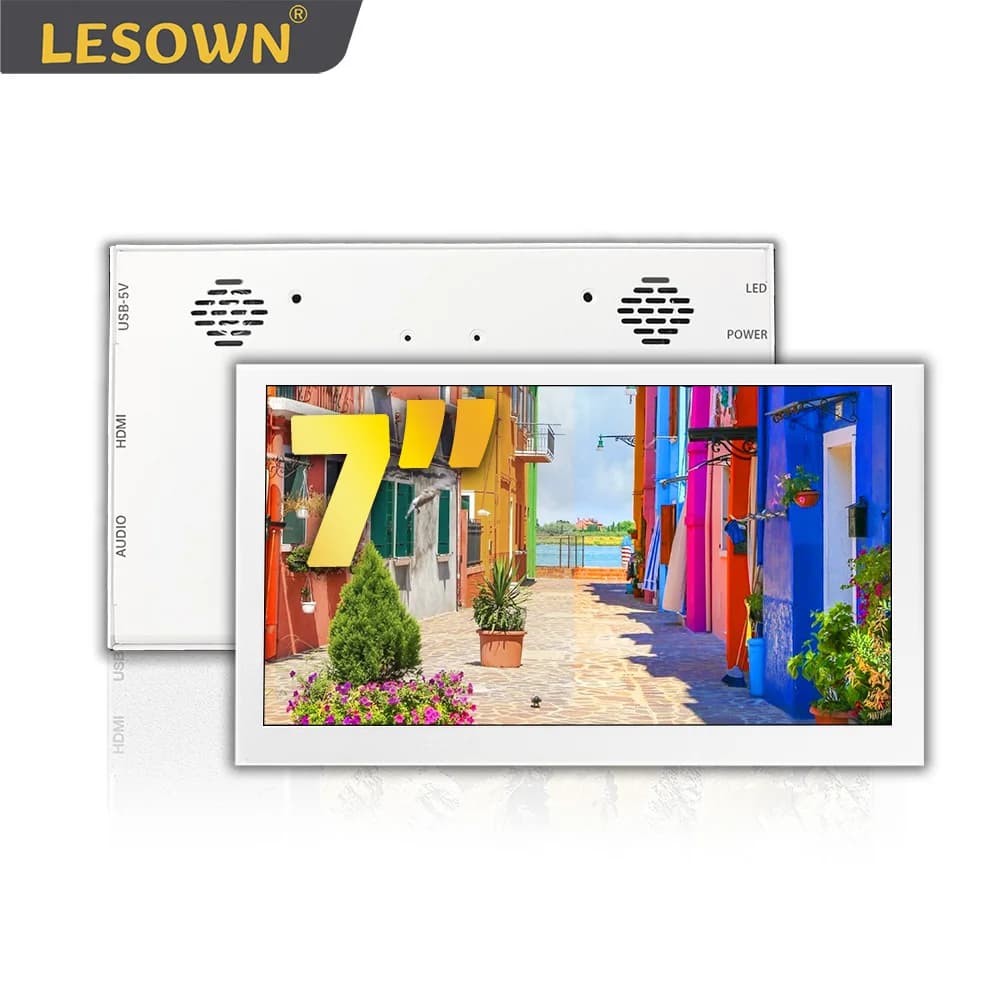 LESOWN Portable IPS 7 Inch 1024x600 HD IPS LCD HDMI USB Touch Plug & Play optional for PS5 Xbox Raspberry Pi