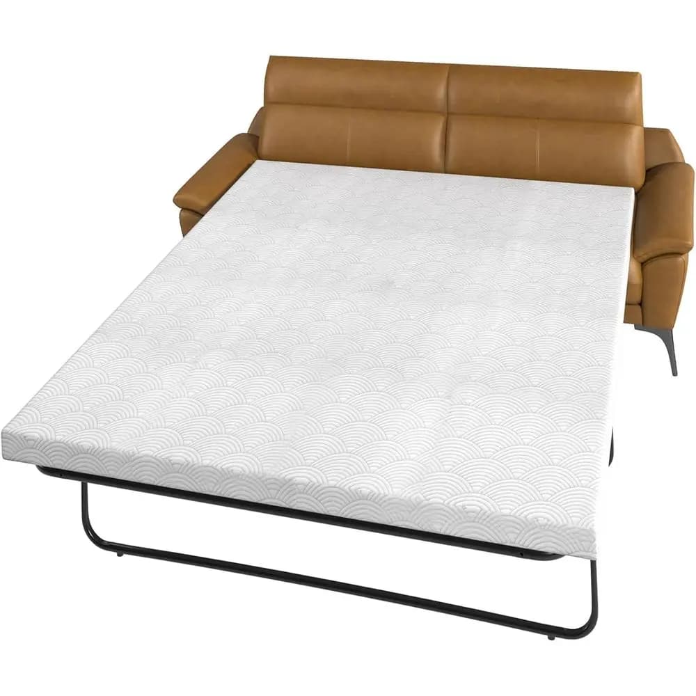 Topper Materasso in Memory Foam - Elimina le Deformazioni, Migliora il Comfort del Divano, Certificato USA, Rivestimento Lavabile, 72x60 per Coppie e Famiglie