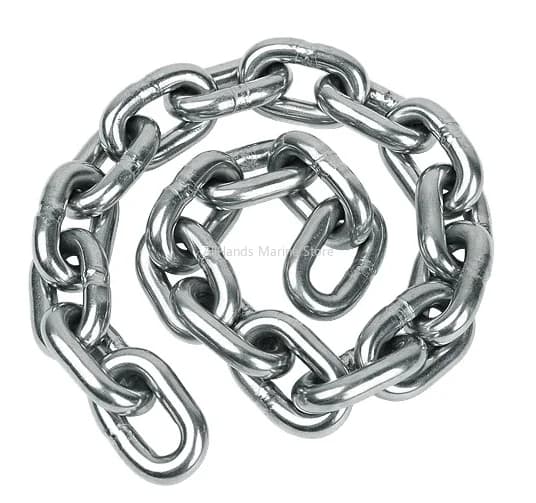 High Quality DIN766 Anchor Chain Boat Accessories 316/304 Stainless Steel Link Anchor Chain For Boats