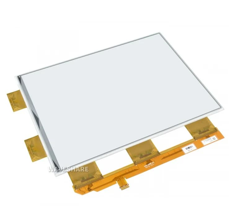 Waveshare E-Paper HAT 13.3 inch, e-ink display for Raspberry Pi, 1600×1200, black/white, 16 gray scales, USB/SPI/I80