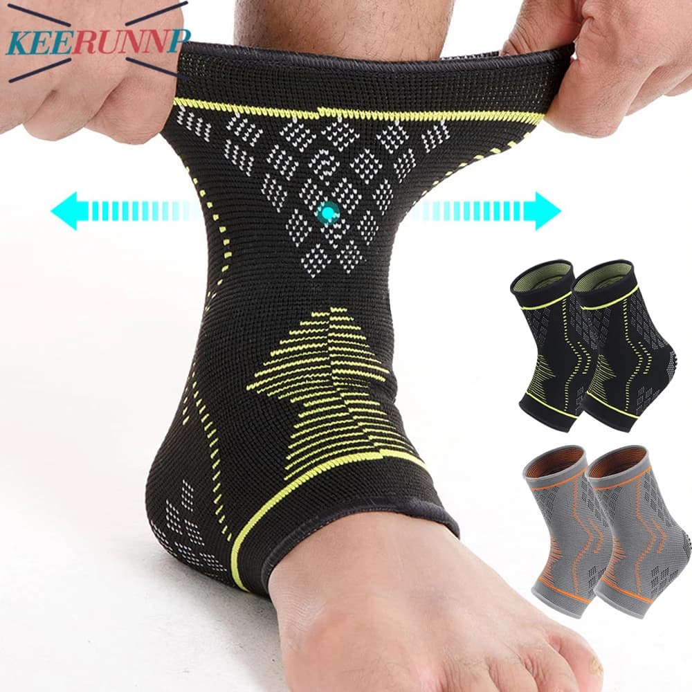 1 paio di tutore per caviglia per donna uomo, calzini di supporto per manica di compressione per caviglie per fascite plantare, speroni calcaneari, dolori articolari, abbigliamento quotidiano