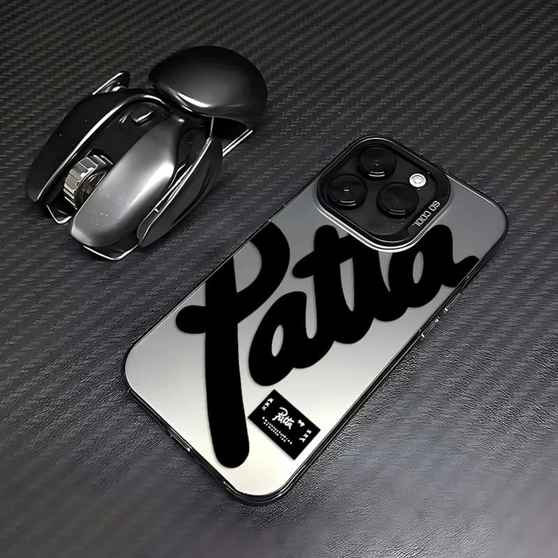 Simple English Letter Patta Phone Case Shockproof Anti-slip Frosted For iPhone 17 16 15 14 13 12 11 Pro XS Max 78 Plus Mini Case