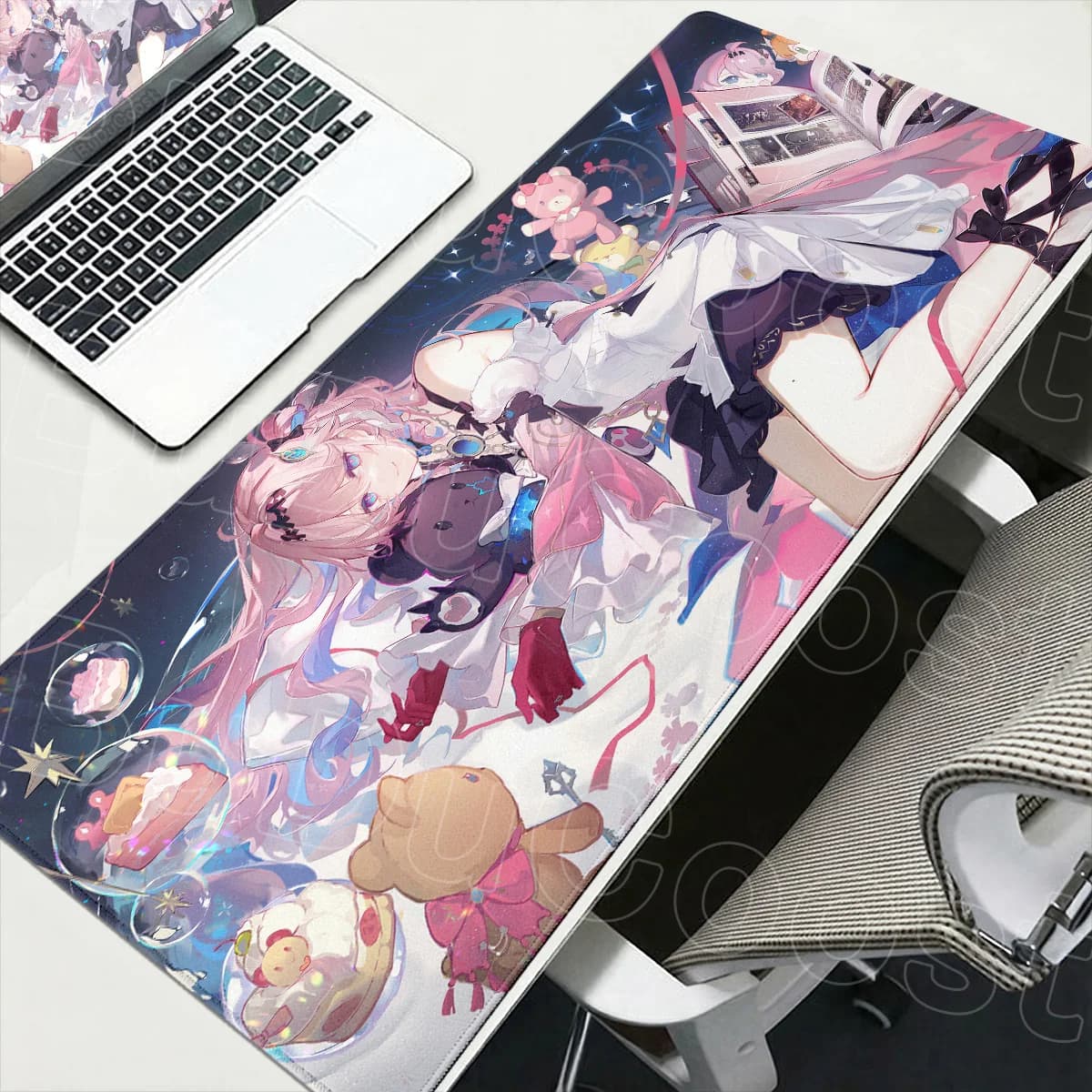Gaming Wuthering Waves Mousepad Lockedge Rubber Office Desk Pad XXL Computer Gamer Keyboard Cabiner Denia Anime Girls Mouse Mats