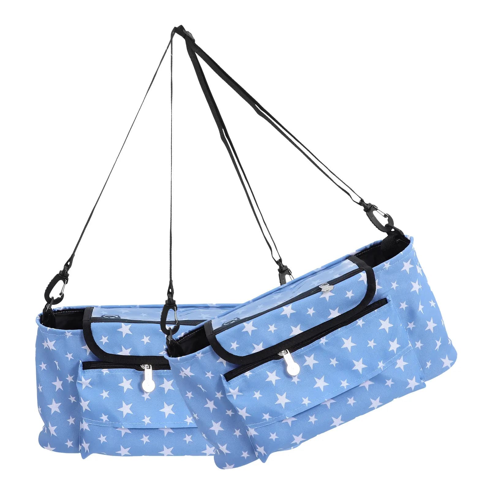 Stroller Caddy Portable Tote Bag Baby Bottle Carrier Organizer Quick Release Buckles Stylish Flexible Travel Pouch