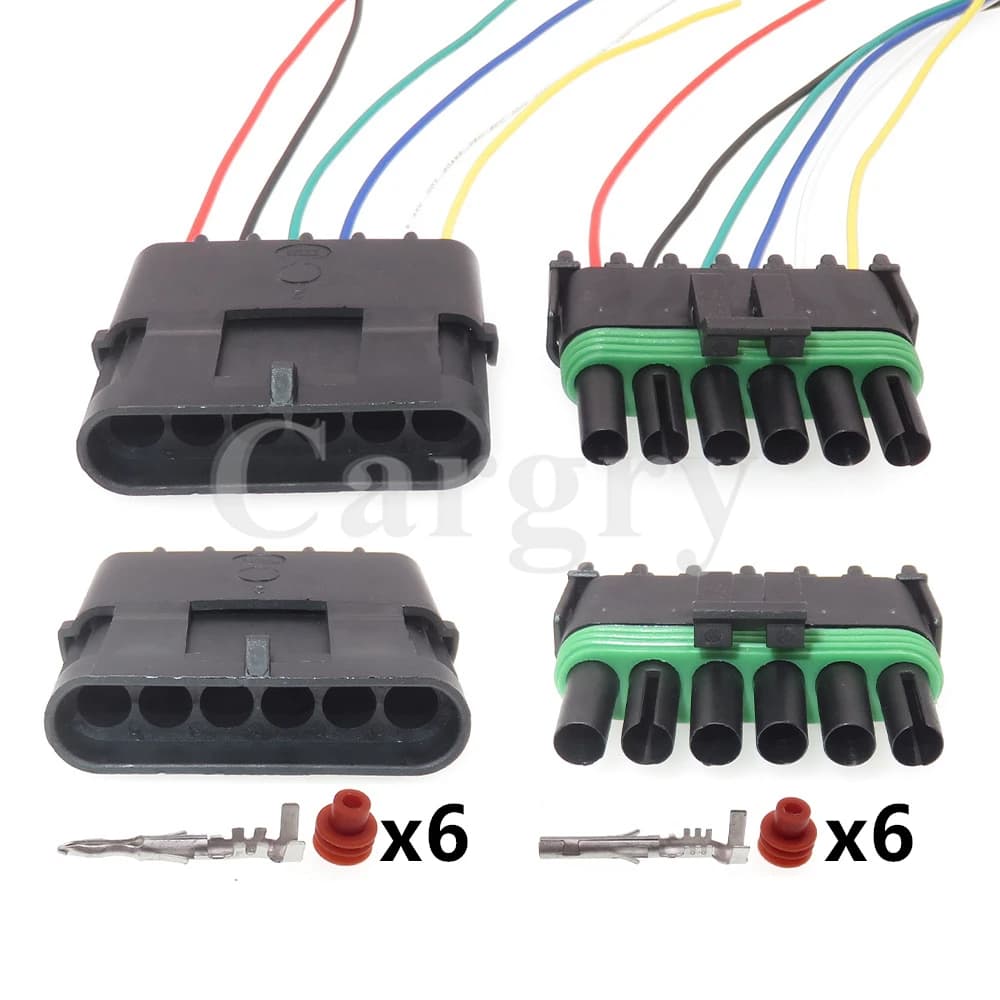 1 Set 6P 12015799 12010975 adattatore per Auto connettore per cavo automatico spina sigillata per cablaggio del pedale dell'acceleratore dell'automobile