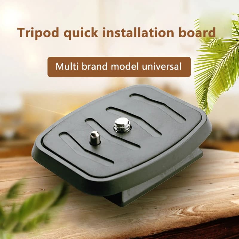 Supporto per treppiede Piattaforma Monopiedi Piastra a sgancio rapido Adattatore per montaggio fotocamera Teste per treppiede Videocamera DSLR per telefono universale