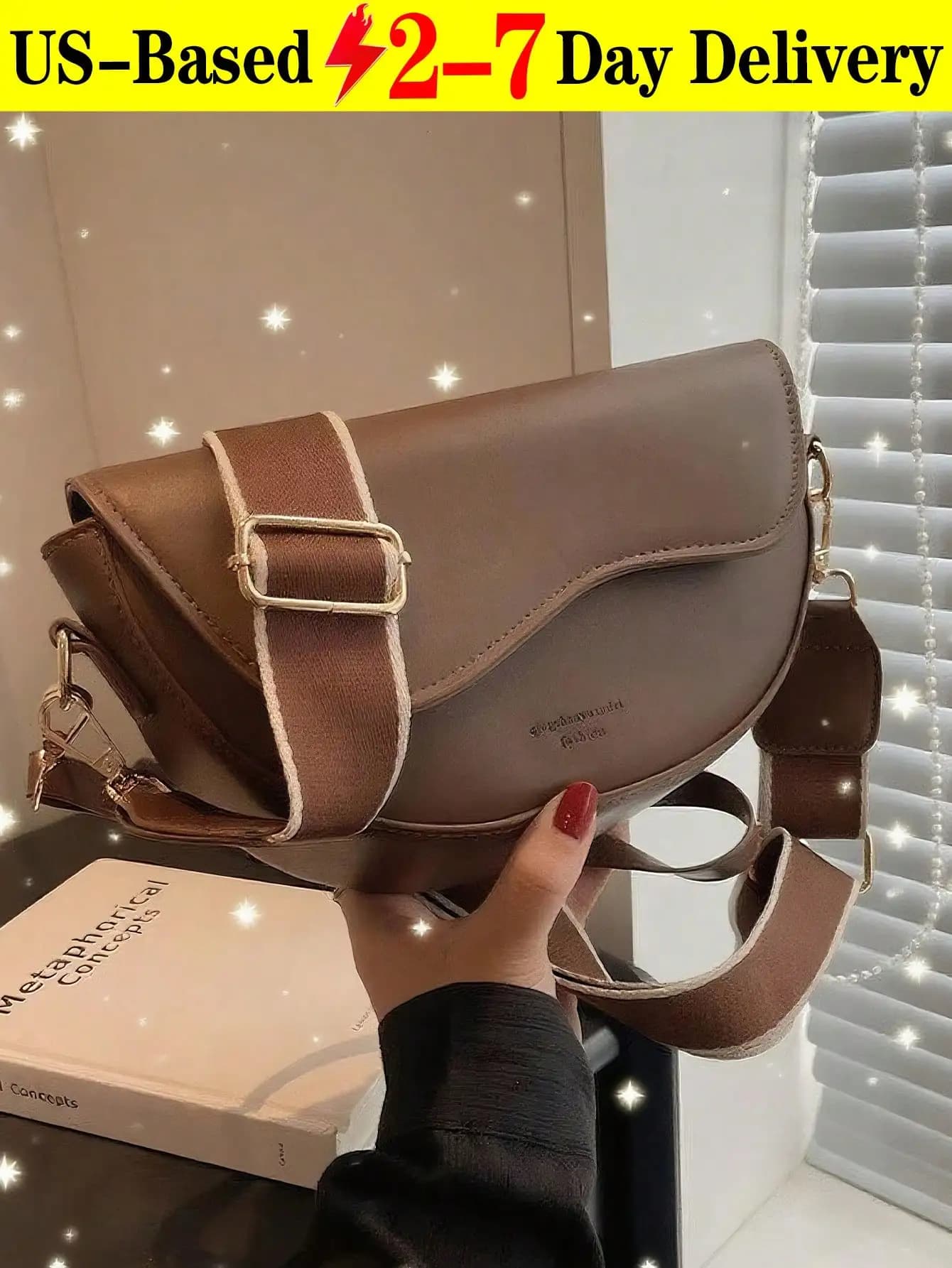 Borsa a tracolla semplice ed elegante in tessuto impermeabile PU multifunzionale, borsa a tracolla casual in tinta unita, borsa da donna, borsa a tracolla autunnale e invernale, borsa per il trucco personalizzata multifunzionale per donna, portafoglio elegante da donna
