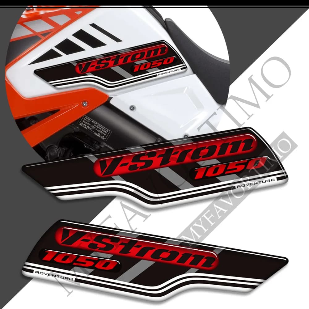 Per Suzuki V-Strom DL 1050 XT 1050XT Adventure Moto Adesivi Decalcomanie Kit Olio Combustibile Serbatoio Grips Pad Protector