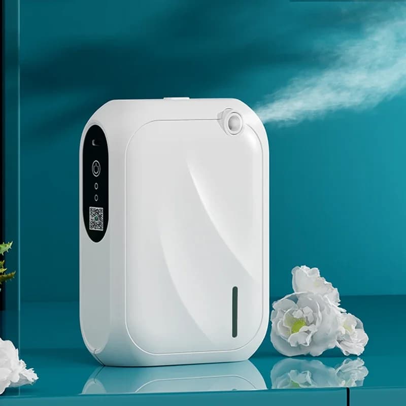 Diffusore di fragranze per hotel 140ML Diffusore di oli essenziali a parete Macchina per profumi Dispositivo per deodorante per ambienti domestici con controllo APP Bluetooth