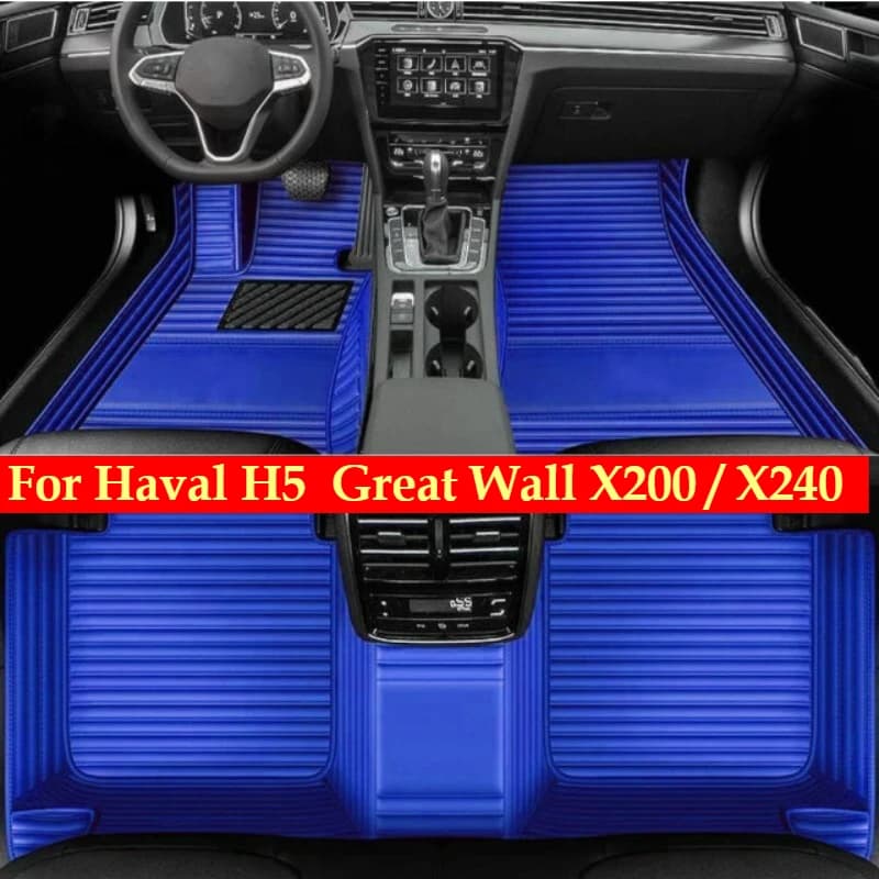 Tappetini Auto Personalizzati per Haval H5 2023-2026 Great Wall X200 / X240 2010-2018 LHD RHD Accessori Auto Tappeti in Pelle