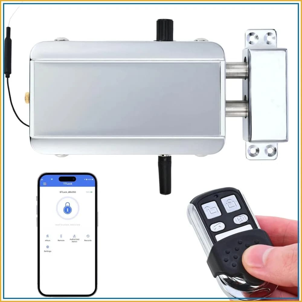Smart Hidden Deadbolt Lock with Remote & App Access for Home Security