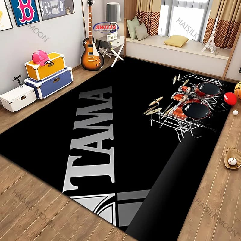 Tappeto stampato con tamburo TT-TAMA di dimensioni multiple Nuova versione! Tappeto per soggiorno camera da letto, aree ufficio, tappetino lavabile in lavatrice durevole