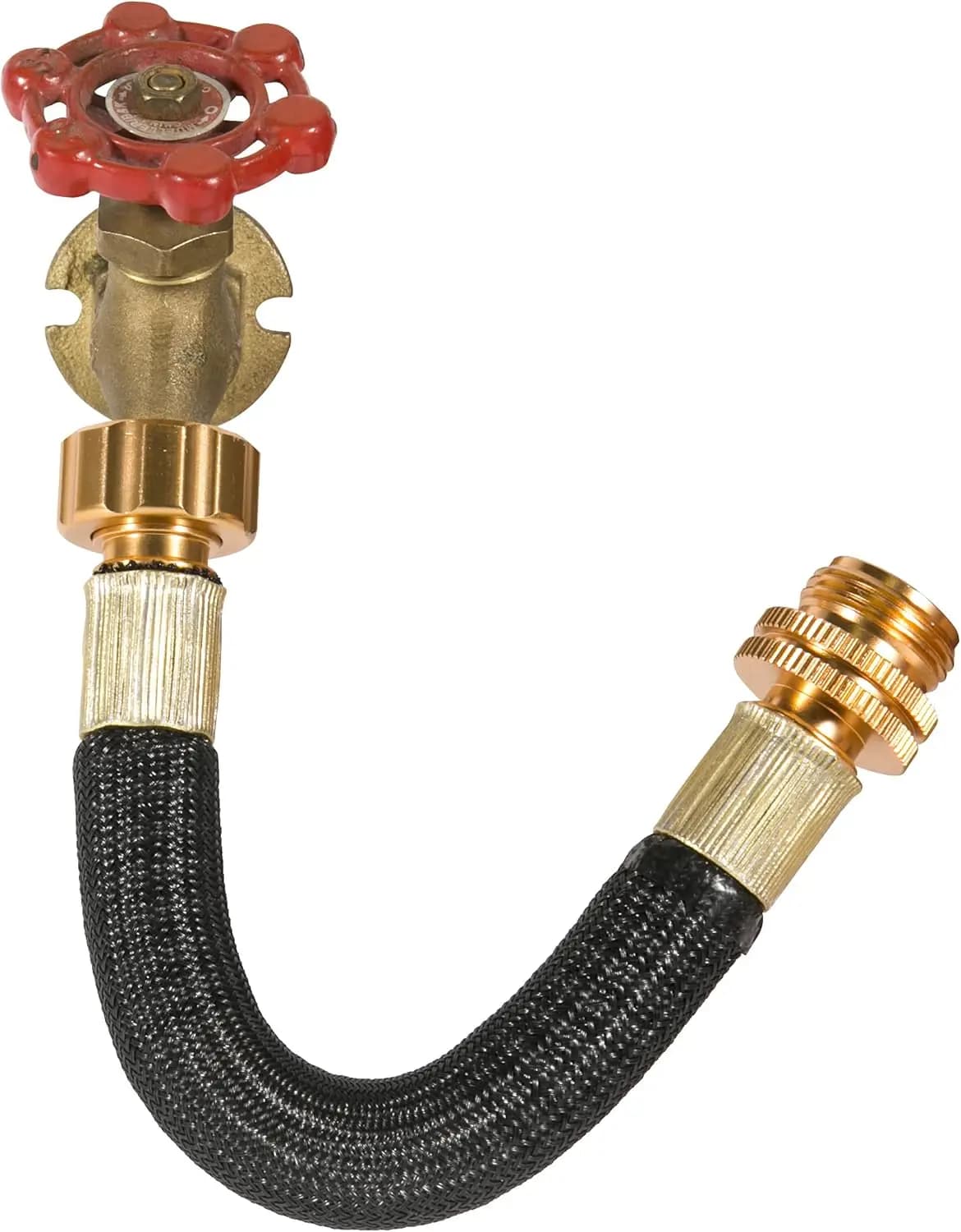 Flexible Adapter for Prolonging Garden Tube with Spiral Pipe for Wrap, Camper, Dehumidifier - Connector Corto from 0.8 feet