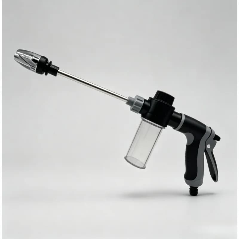 Long Rod High Pressure Water Gun Adjustable Nozzle Universal Metal Extension Hose Car Wash Garden Tool