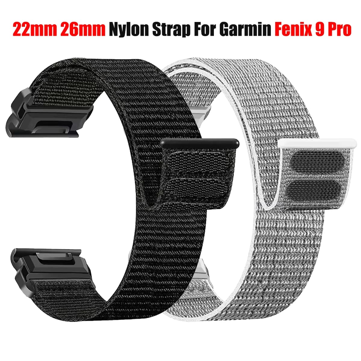 26mm 22mm QuickFit Watch Band For Garmin Fenix 9 9Pro Solar Fenix 8 8Pro 7 7X 6 6X 5X/Enduro 3/Instinct 3 2X Sports Nylon Strap
