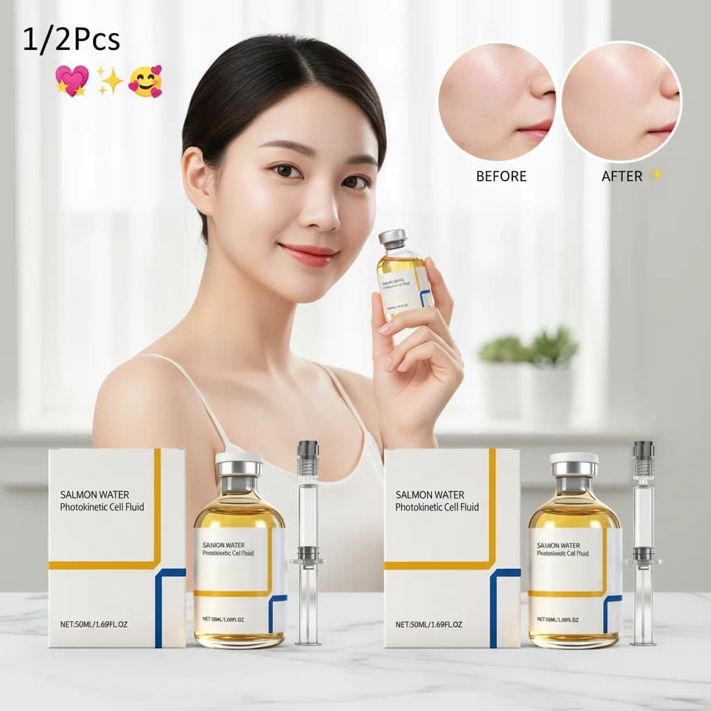 Siero Essenza al Collagene di Seta Coreano 40ml, Crema Viso Rivitalizzante Intensiva ai Peptidi, Anti-Rughe, Rassodante e Liftante per la Cura della Pelle