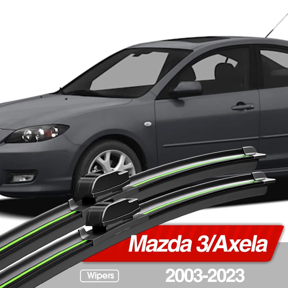 Per Mazda Mazda 3 Axela 2003-2023 Parabrezza Anteriore Spazzole Tergicristallo 2pcs Parabrezza Finestra Accessori 2004 2008 2009 2013 2019 2020