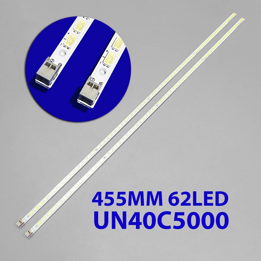 62 Striscia LED Per Samsung UA40C5000 UN40C5000 UE40C5100 UE40C5000 2010SVS40-60HZ LJ64-02609A LMB-4000BM12 4000BM11 UN40C5000