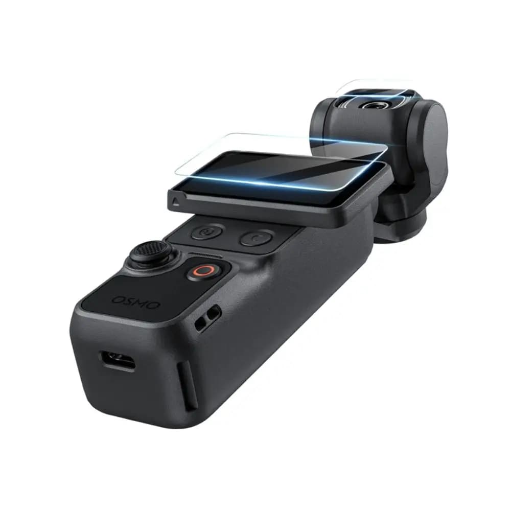 Pellicola Protettiva in Vetro Temperato HD Antiesplosione per Fotocamera d'Azione, Accessori per DJI Osmo Pocket 4 3