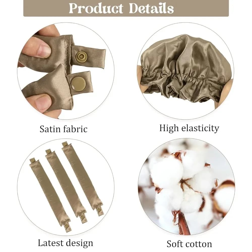 New Heat-free curlers, Bigodini in Silk for Soft Ricci, Night Hairband, Stress-free curlers, Hair Styling Tools