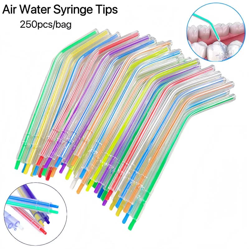 100 pcs/Back Dental Air Water Syringe Tips With Plastic Nucleus Ugelli Tubes And Drop 3 Vie Triple Whitening Of Toothpastes