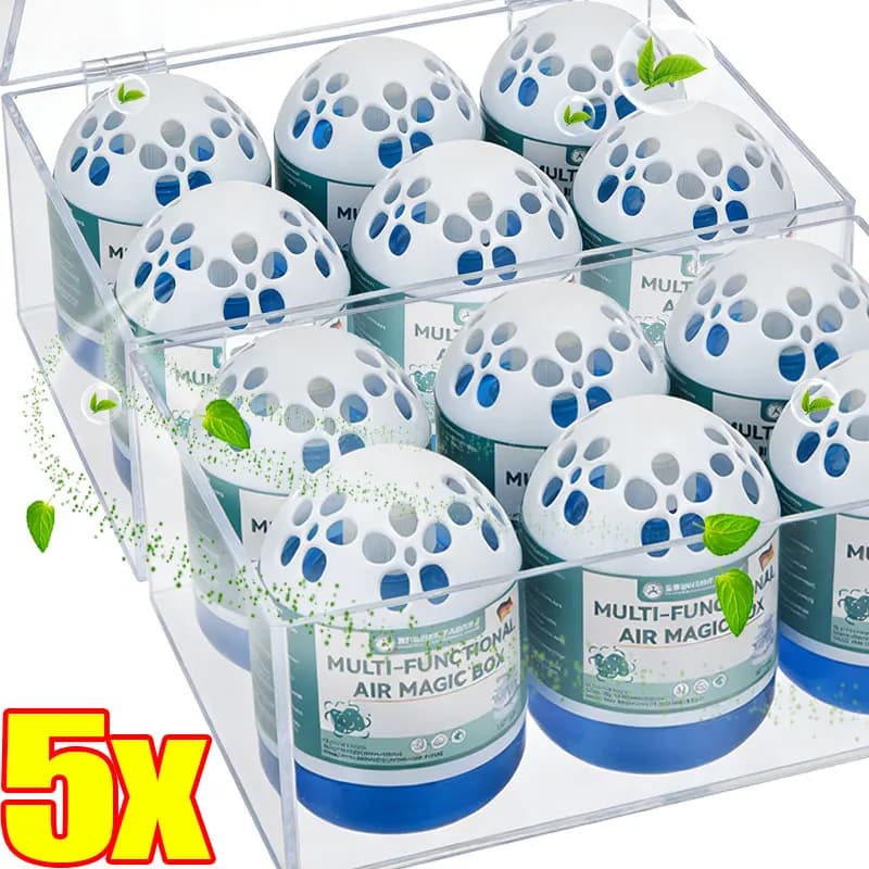 Deodorante Purificante per Ambienti a Base Vegetale Non Tossico, Gel Naturale Rimuovi Polvere, per Allergie, Automatico per Stanze, Armadi e Scaffali