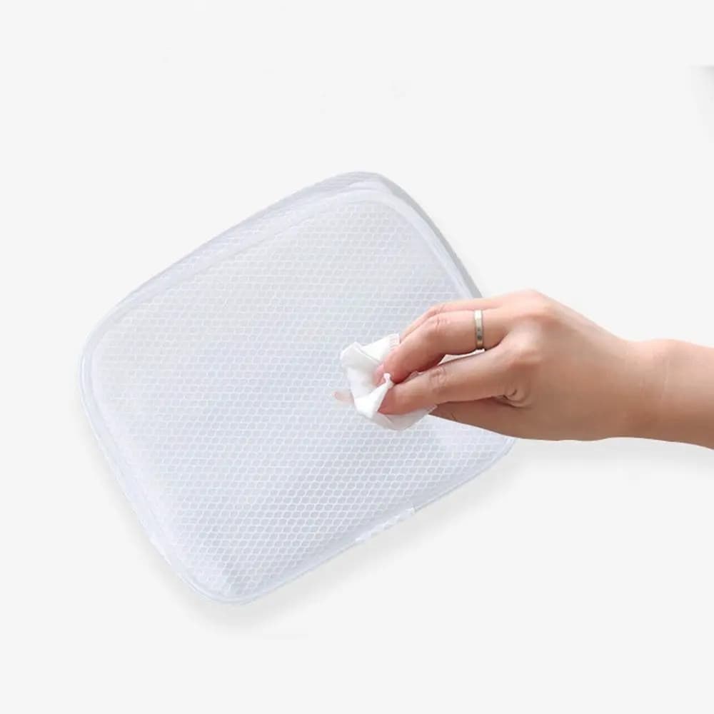 Case EVA Mesh Cloth Travel Organizer Wash Pouch Mesh Cosmetic Bag Combination Cosmetic Cases Makeup Bags Storage Toiletry Bag