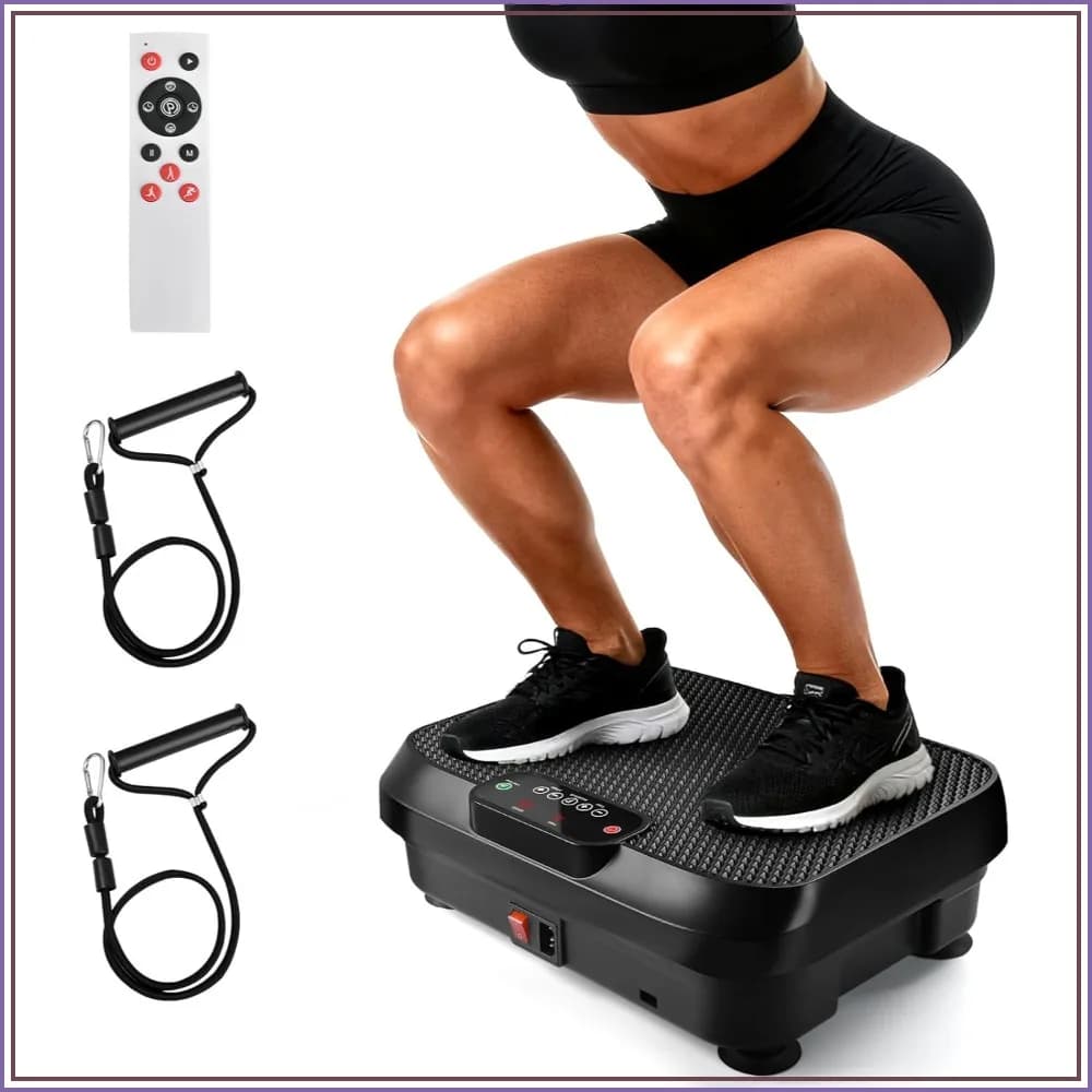 Vibration Plate Exercise Machine for Lymphatic Drainage Weight Loss, Whole Body Workout Fitness Platform