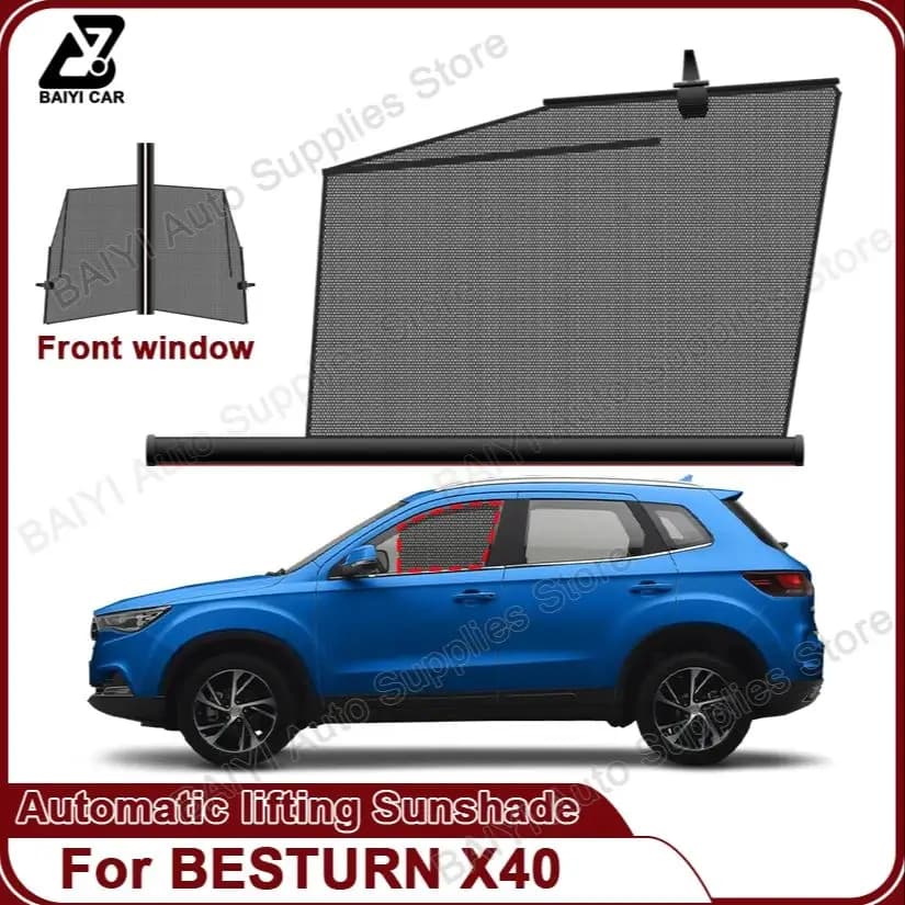 For BESTURN X40 auto Side Window Sunshade Automatic lift and retractable sun visor Solar protection parts for outdoor travel
