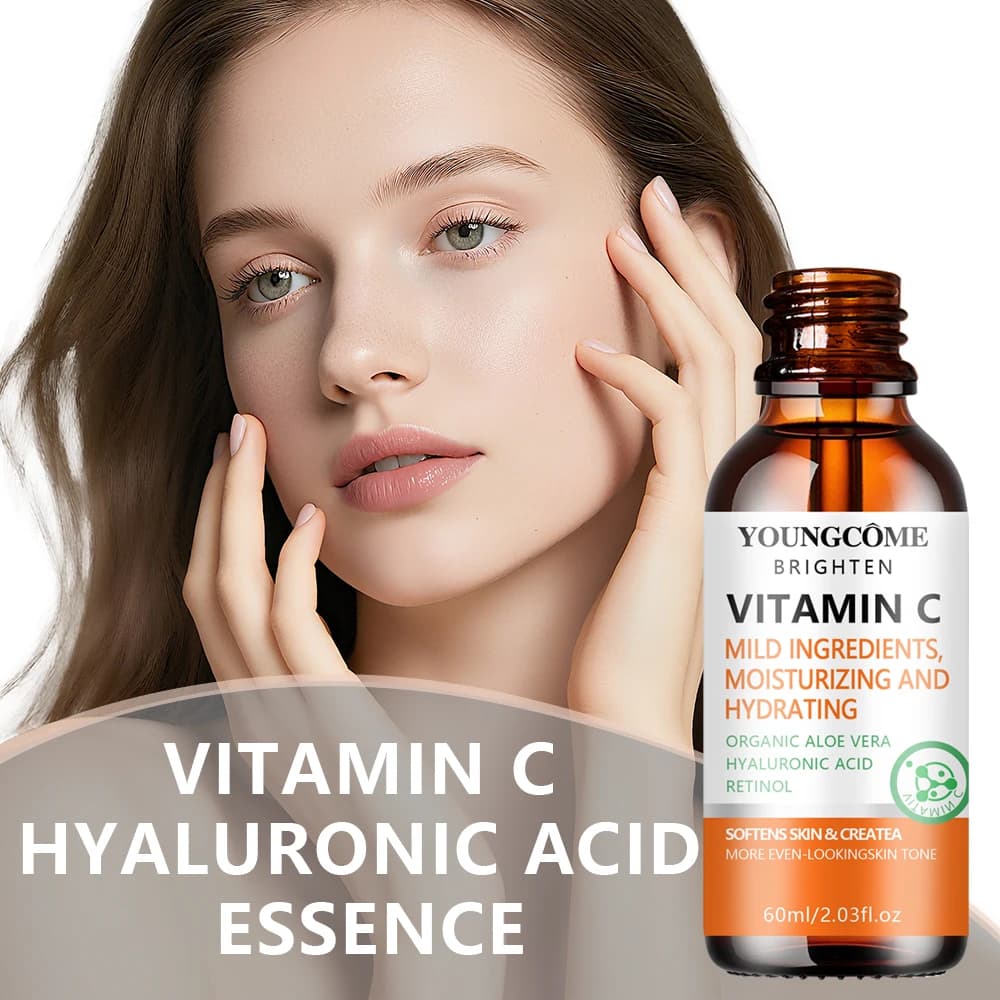 Serum Delicate to Vitamin C with Aloe Vera Biological and Hyaluronic Acid - Hydrating Face Treatment for a Morbid and Uniform Skin 40/60ML