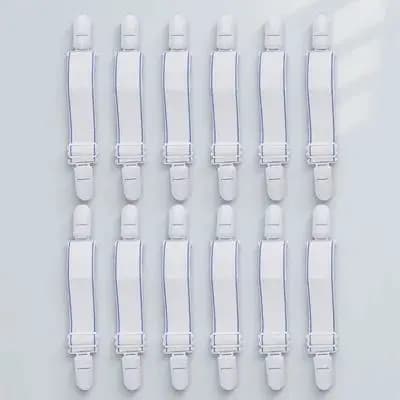 12Pcs Sheet Corner Straps Bed Sheet Clip Straps for Comforters Mattress Pads Blankets Ironing Covers Strong