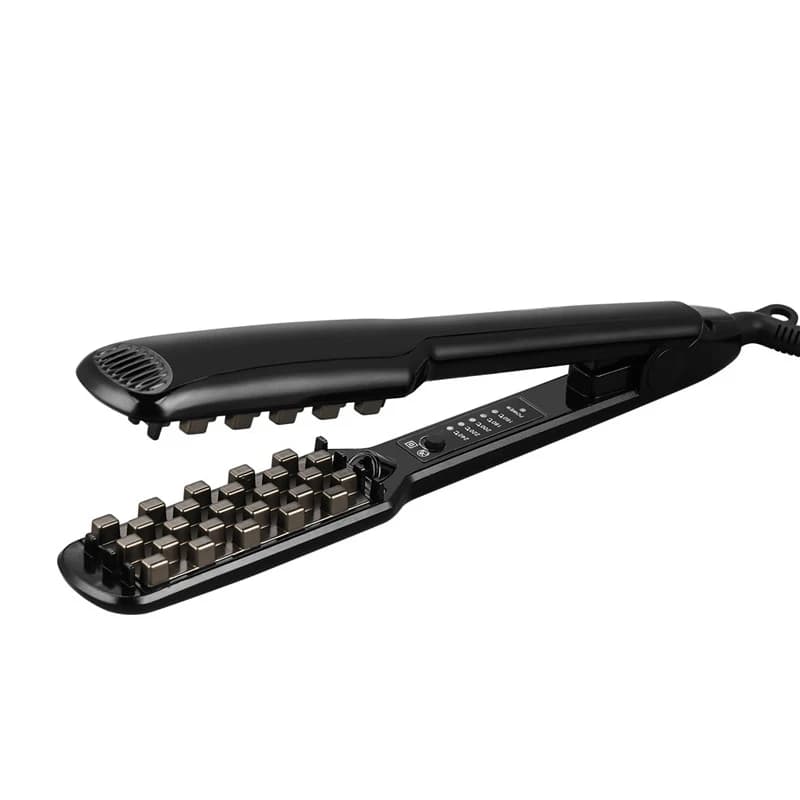 Iron Curling Hair Professional, Permanent Tile, Hair Styling Tool, Ceramic Iron with 3D Hair Grill for Voluminous Hair