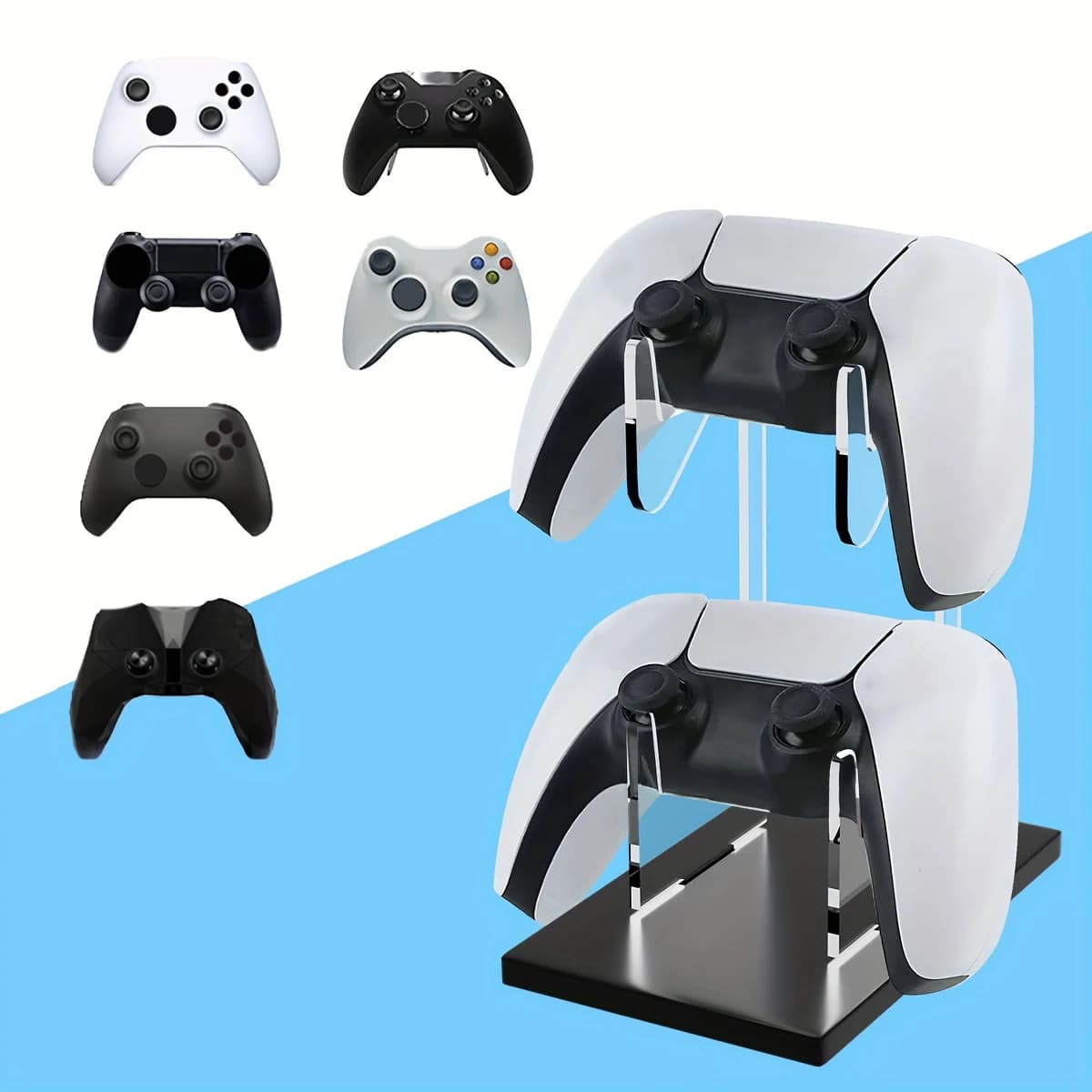 Staffa universale per maniglia per console di gioco a doppio strato per PS5/PS4/Switch Pro/Xbox Elite/Xbox/Xbox 360 Accessori di gioco