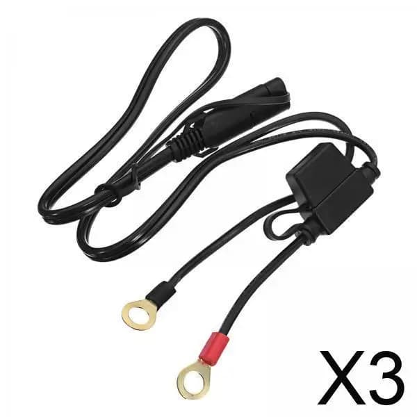 Cavo universale a sgancio rapido SAE con cavo caricabatteria con fusibile da 10 A per trattore per auto moto e bici elettrica