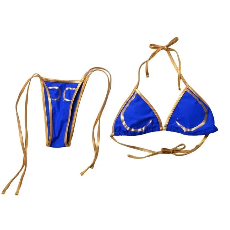 ♥ 2026 New Chun li Cosplay Costume Fighter Women Swimsuit Halloween Carnival Party Clothing ★ Look at me ↑_↑