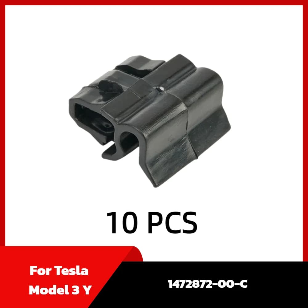 10 Pcs For Tesla Model 3 Y Luggage Storage Box Fixed Buckle 1472872-00-C Plastic Trunk Latch Clip Replacement Repair Accessories