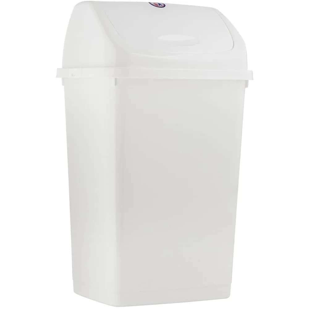 Kitchen Trash Can 13 Gallon with Swing Lid, Plastic Tall Garbage Can Outdoor and Indoor,Large 52 Qt Recycle Bin and Waste Basket
